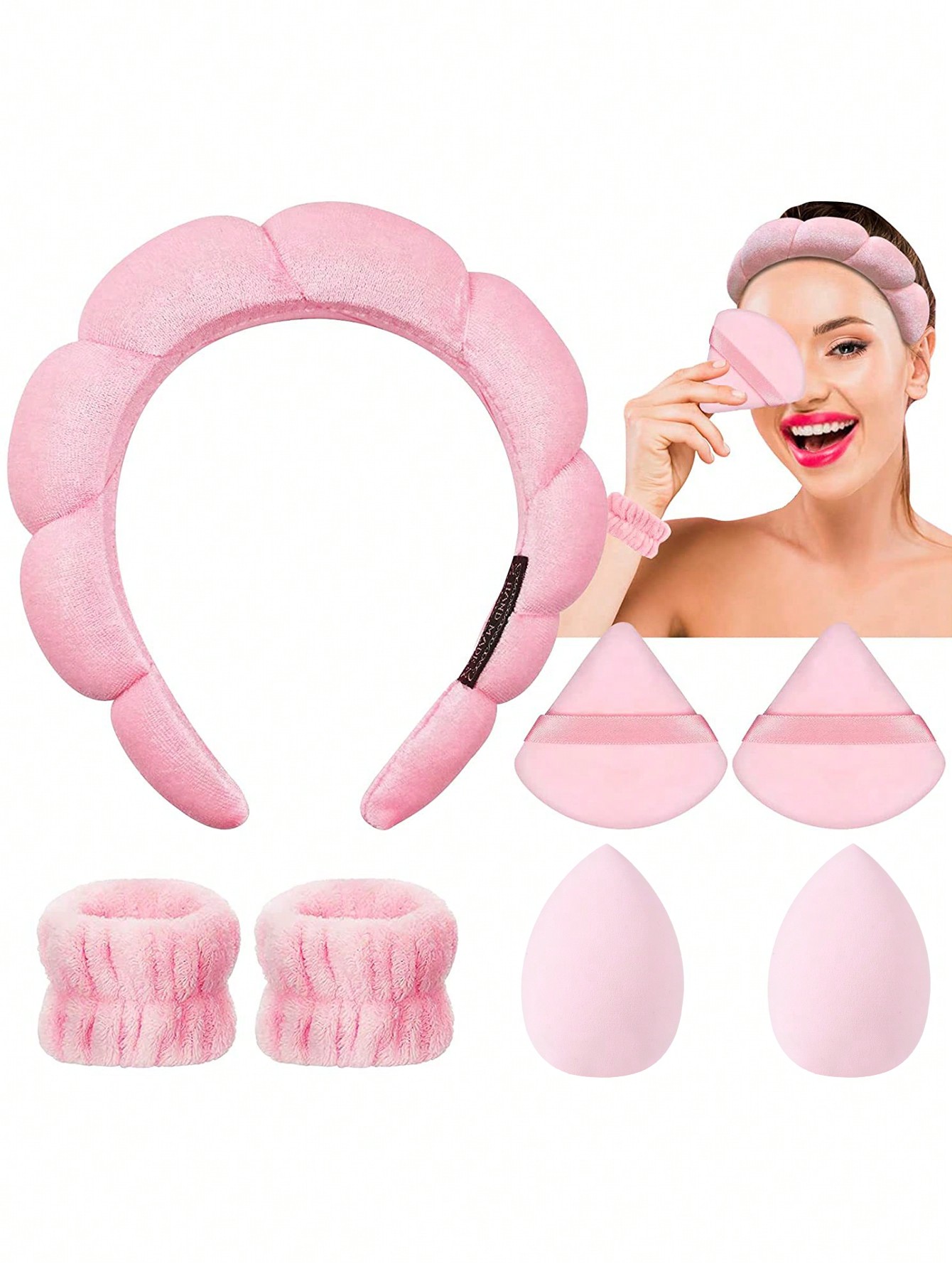Skincare Pink - 7-częściowy różowy zestaw do pielęgnacji skóry
