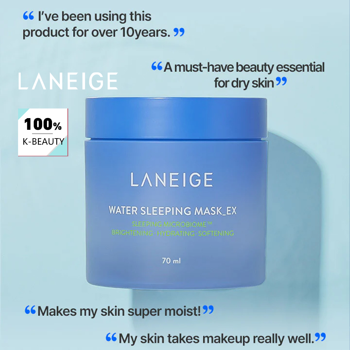 Skincare Laneige - LANEIGE Water Sleeping Mask 70ml, Nawilżenie